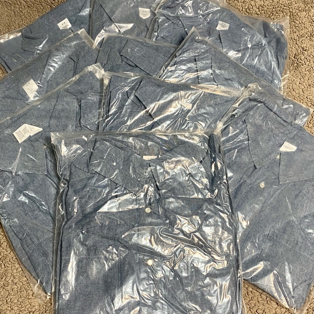 Womens Avon denim shirt size small lot